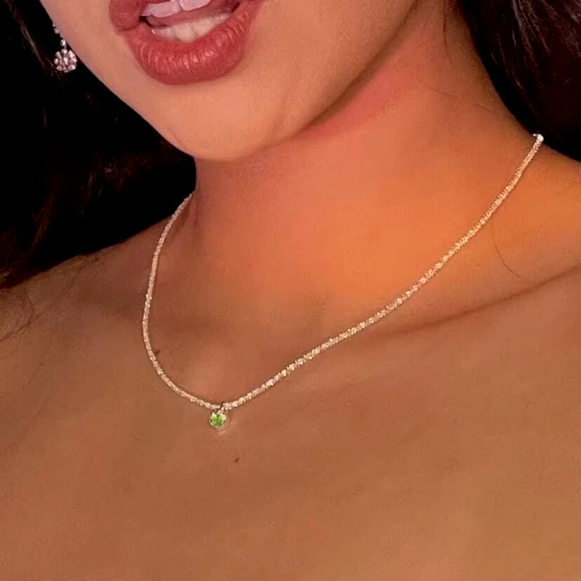 Silver Color Sparkling Necklace for Women Trendy Clavicle Chain Choker Wedding Party Jewelry Accessories