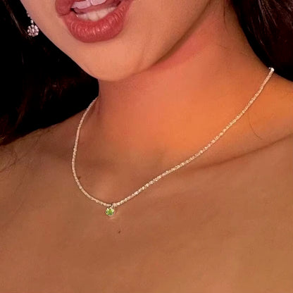 Silver Color Sparkling Necklace for Women Trendy Clavicle Chain Choker Wedding Party Jewelry Accessories