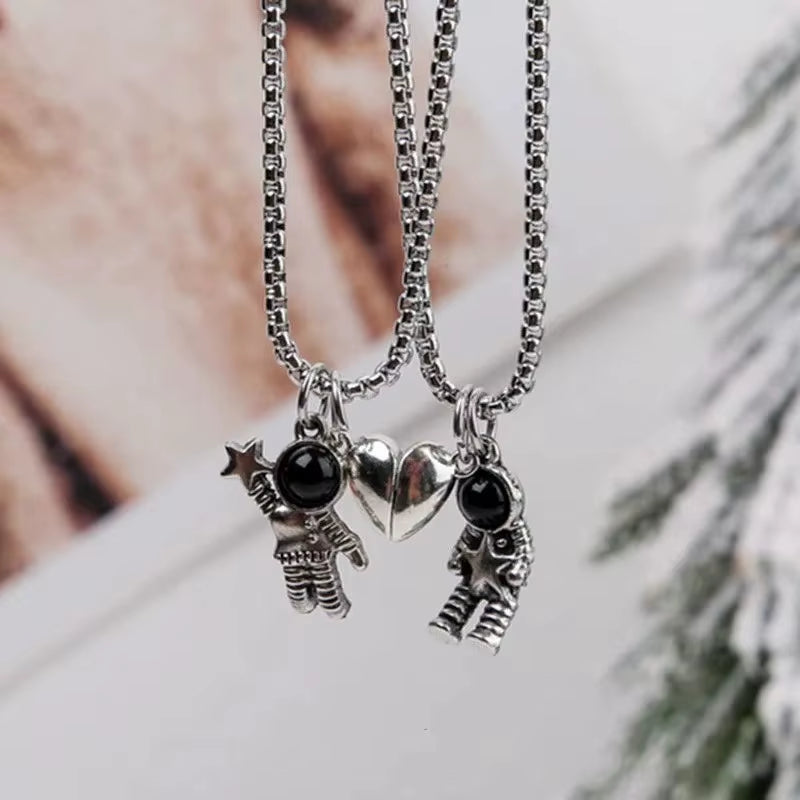 1 Women'S Lats Sparkling Double Layer Butterfly Necklace Exquisite Double Layer Collar Chain Jewelry Banquet Party Holiday Gift